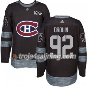 Montreal Canadiens tröja Jonathan Drouin 92 1917-2017 100th Anniversary Adidas Svart Authentic - NHL Tröjor Herr
